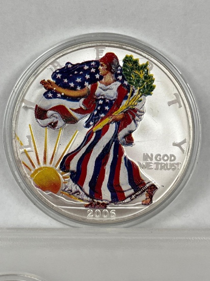 2006 American Silver Eagle .999 Silver Colorized