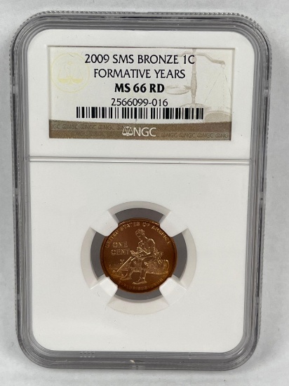 2009 SMS Bronze Cent Formative Years Graded MS66RD