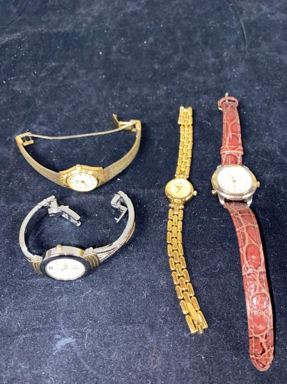 (4) Ladies wrist watches.