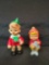 Pinocchio and Red Riding Hood rubber figures