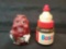 Bosco syrup jar and California Rasin squeak toy