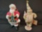 Clothiques Santa and Moyers Snowman figures