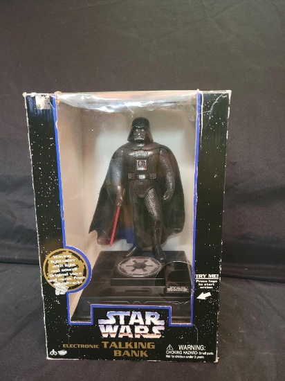 1996 Star Wars Darth Vader electronic talking bank