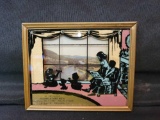 1953 Al Neuman Roofing and Sheeting Metal advertising silhouette themed frame