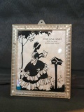 River Dale Dairy advertising silhouette themed frame