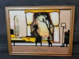 Logan Coal and Supply Co advertising thermometer silhouette themed frame