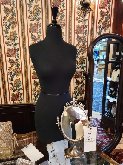 Dress form, dresser mirror