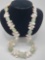 Stunning baroque pearl & Prehnite beaded necklace