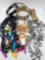 Costume jewelry lot: bangles and necklaces