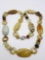 Vintage hardstone/Jadeite beaded necklace