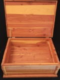 Vintage cedar storage box
