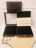 (6) pcs: jewelry displays, ring boxes