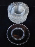 (15) Fostoria Century pattern glass plates