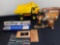 Tonka truck, Yahtzee game, Micro Data viewer w/ slides