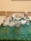 Lot of 12 piece Glass Set Candlestick, Vases, Cups, Paperweights, Mug, Small Compote and Jar