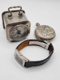 Watch signed CARTIER, Antique carriage clock, pocket watch