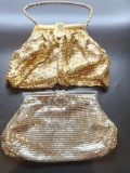 (2) Vintage Whiting and Davis mesh purses