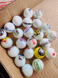 Advertising glass marbles