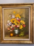 B. Asher signed oil/canvas, 27.5 x 31.5 frame.