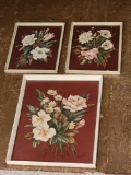 Set of 3 de Jange Flowered Prints