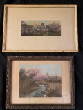 (2) Wallace Nutting prints, 11.75 x 17.5 frames.