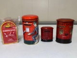 (4) Post Office metal coin banks.