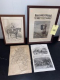 1850s-'70s Harper's Weekly magazine pages