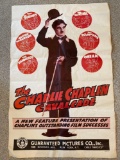 Charlie Chaplin poster on oil cloth, 27
