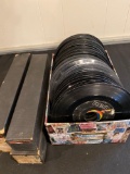 45 RPM records, (4) piano rolls.