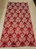 1940s damask drapery panel