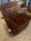 Brown Swivel Recliner