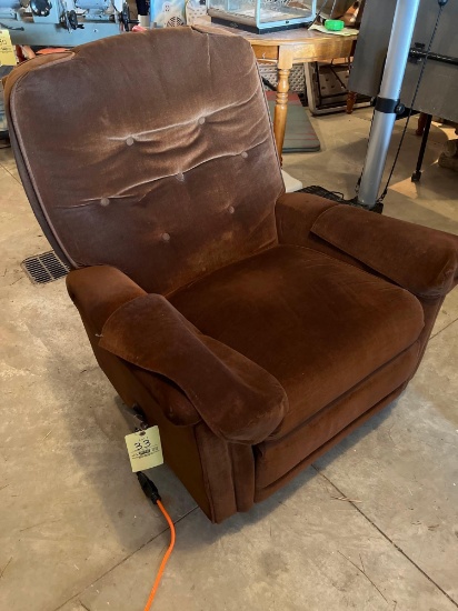 Brown Swivel Recliner