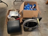 Box of Water Bottles, Towel Dispenser