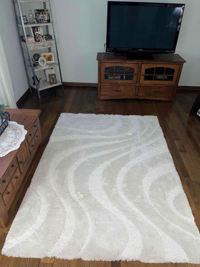 white area rug