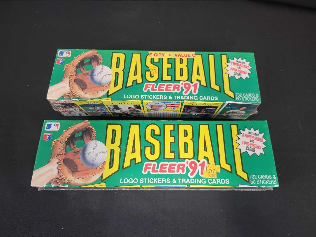 2 Sealed 1991 Fleer Baseball Unopened Sealed Complete Sets | Art, Antiques  & Collectibles Collectibles Sports Memorabilia Sports Cards Baseball Cards  | Online Auctions | Proxibid