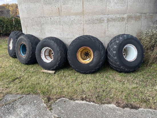 5 floatation tires on rims