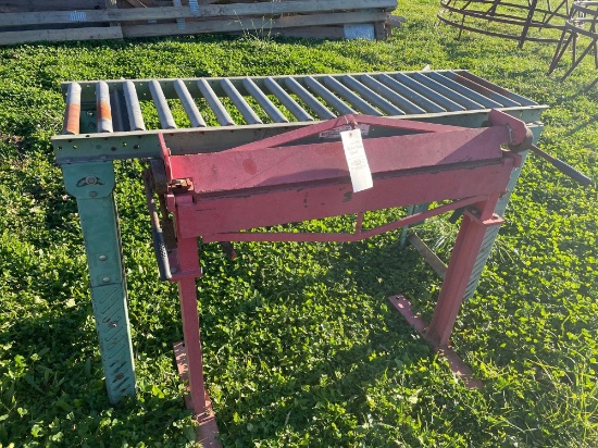 steel roller table and break.