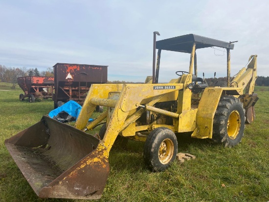 John Deere 310 AD Loader Backhoe with Buckets