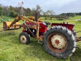 International 464 Tractor W/3000 Bush hog Loader and 4Ft Manure bucket