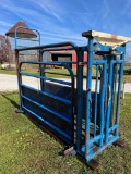 Kwik Way Cattle Working Chute with pull up gate