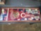 Early Cleveland Indians framed pennant and tickets