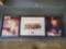 Piece of Cleveland municipal stadium bleacher, 2 autographed photos