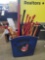 Mini bats in Cleveland Indians waste paper bin