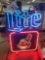 Cleveland Indians Miller Lite neon sign