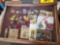 Buck knife display case full of Davy Crockett collectibles