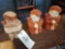 3 Davy Crockett cookie jars