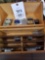 Wood box with 9 collector lighters
