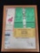 Framed Cleveland Indians ticket stub, Cleveland vs. Detroit ticket stubs, astrodome parking stub