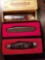 Winchester and Remington knives in box, bid x 3