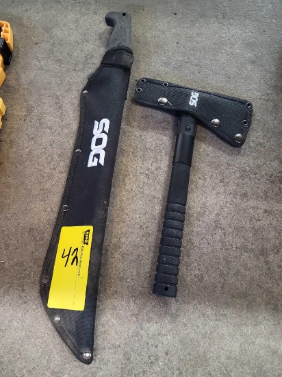 sog machete and hatchet
